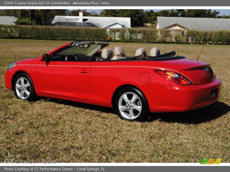 Absolutely Red / Ivory 2006 Toyota Solara SLE V6 Convertible
