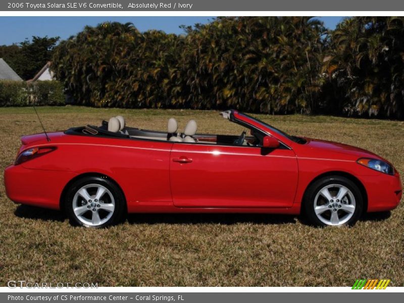 Absolutely Red / Ivory 2006 Toyota Solara SLE V6 Convertible