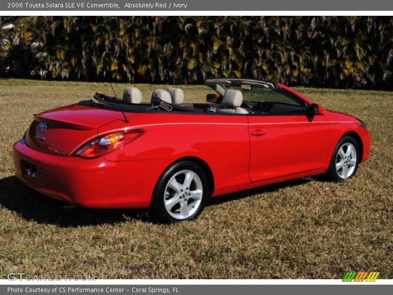 Absolutely Red / Ivory 2006 Toyota Solara SLE V6 Convertible