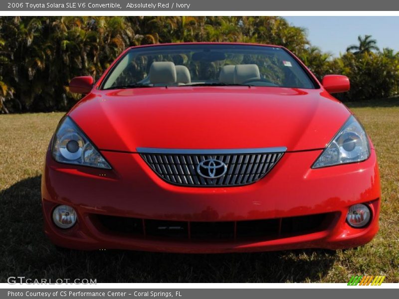 Absolutely Red / Ivory 2006 Toyota Solara SLE V6 Convertible
