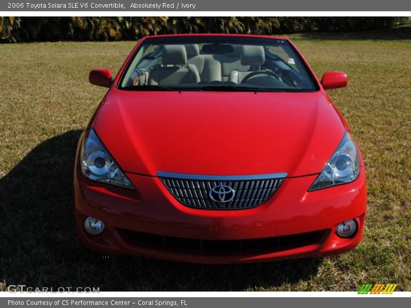 Absolutely Red / Ivory 2006 Toyota Solara SLE V6 Convertible