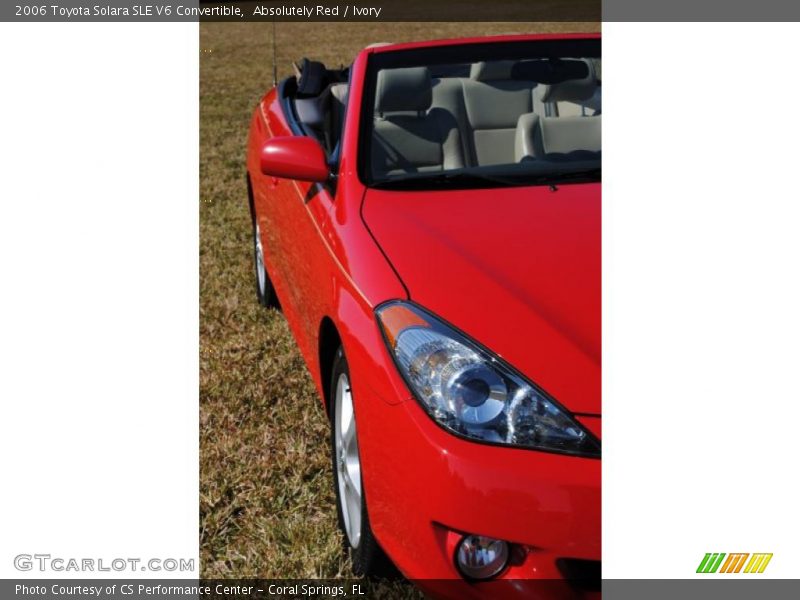 Absolutely Red / Ivory 2006 Toyota Solara SLE V6 Convertible