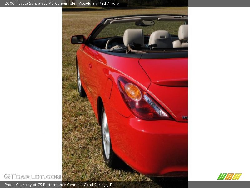 Absolutely Red / Ivory 2006 Toyota Solara SLE V6 Convertible