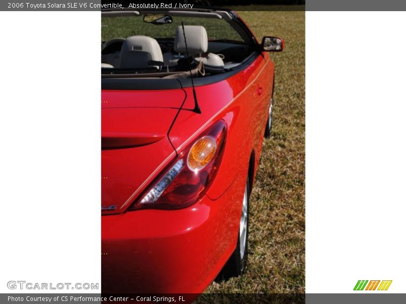 Absolutely Red / Ivory 2006 Toyota Solara SLE V6 Convertible