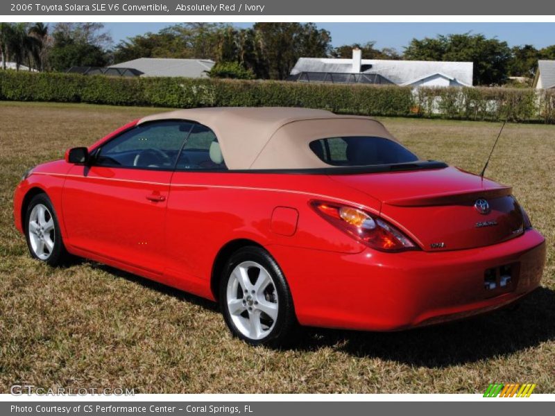 Absolutely Red / Ivory 2006 Toyota Solara SLE V6 Convertible