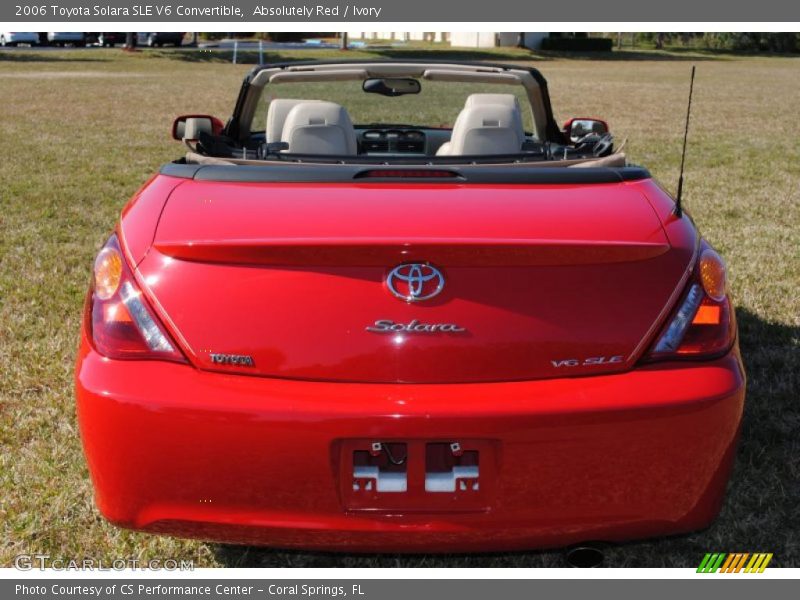Absolutely Red / Ivory 2006 Toyota Solara SLE V6 Convertible