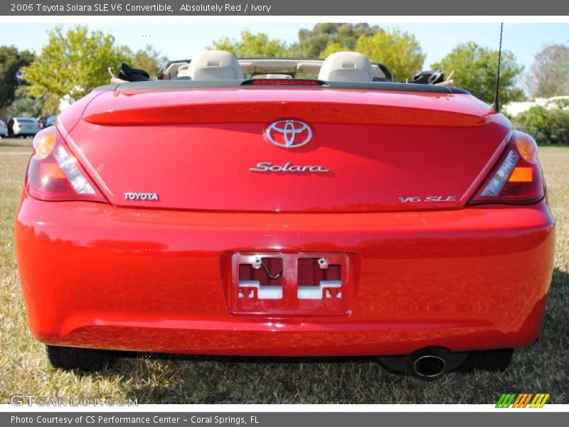 Absolutely Red / Ivory 2006 Toyota Solara SLE V6 Convertible