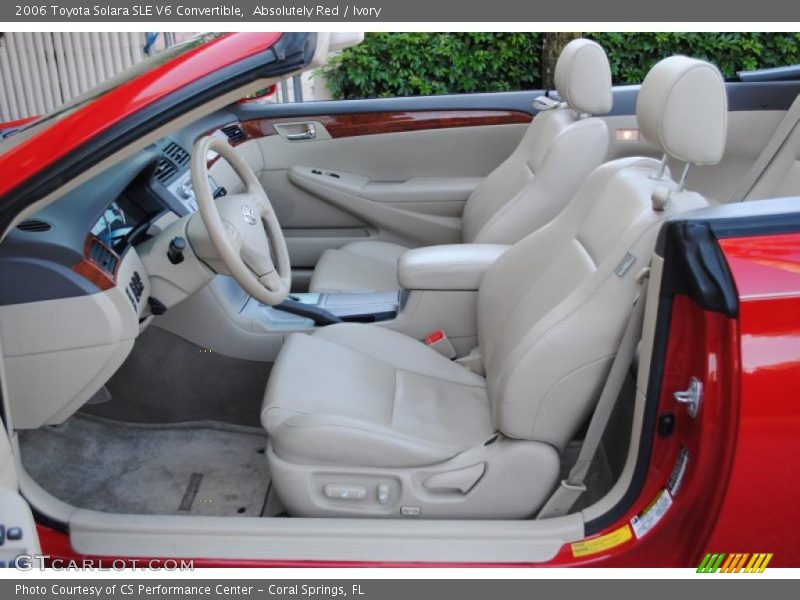 Absolutely Red / Ivory 2006 Toyota Solara SLE V6 Convertible