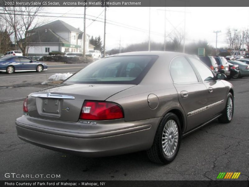 Arizona Beige Metallic / Medium Parchment 2002 Mercury Sable GS Sedan