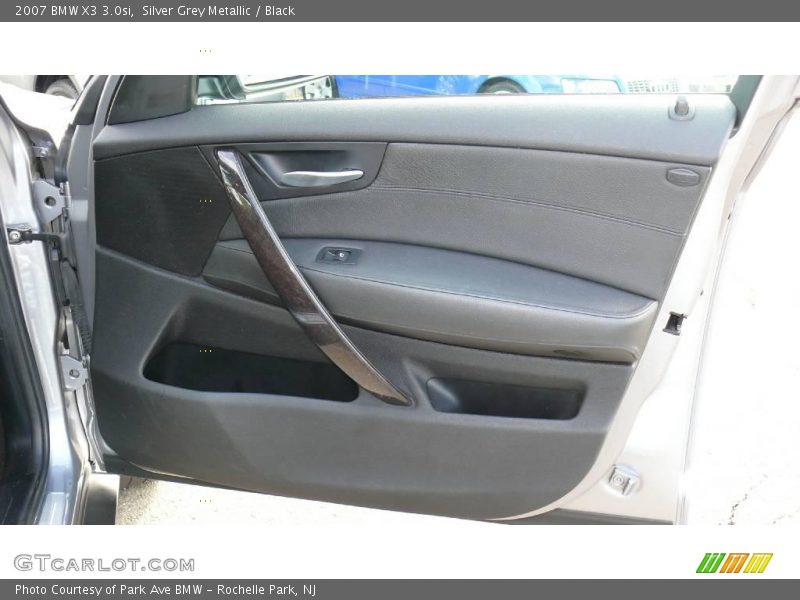 Silver Grey Metallic / Black 2007 BMW X3 3.0si
