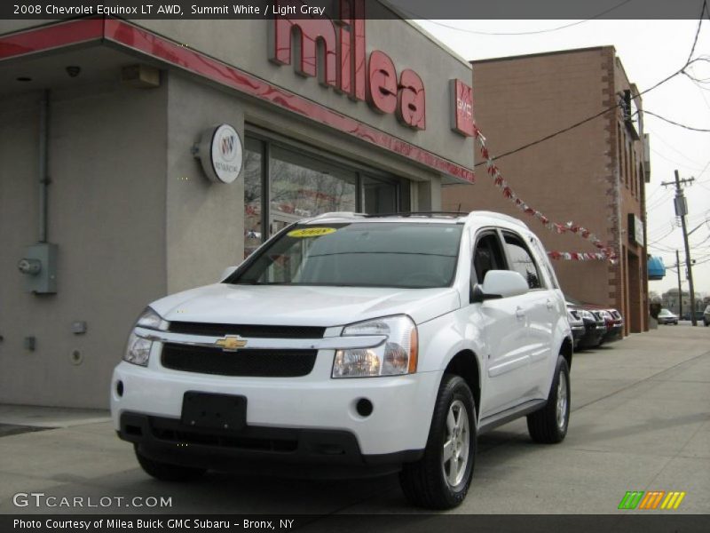 Summit White / Light Gray 2008 Chevrolet Equinox LT AWD