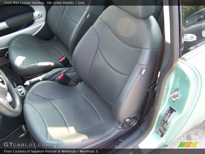 Silk Green Metallic / Grey 2003 Mini Cooper Hardtop