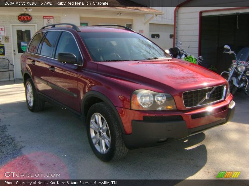 Ruby Red Metallic / Graphite 2004 Volvo XC90 T6 AWD
