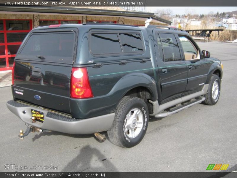 Aspen Green Metallic / Medium Prairie Tan 2002 Ford Explorer Sport Trac 4x4