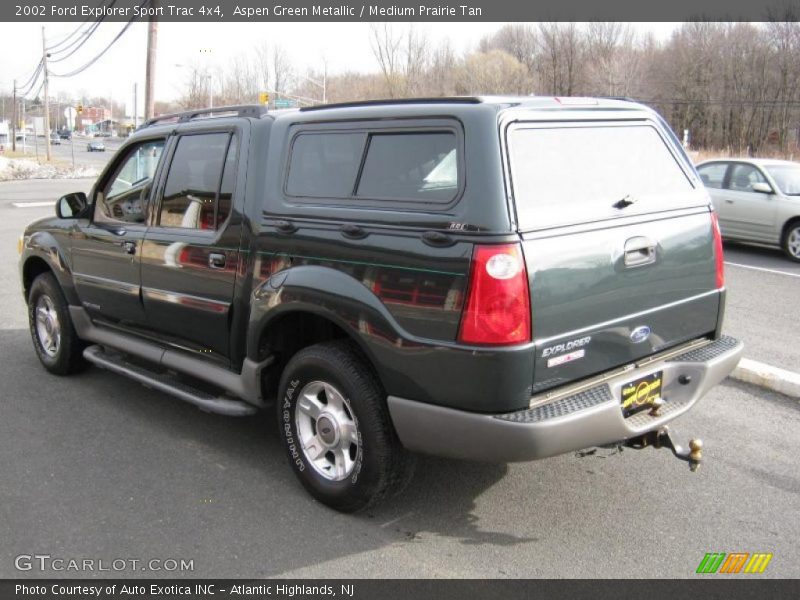 Aspen Green Metallic / Medium Prairie Tan 2002 Ford Explorer Sport Trac 4x4