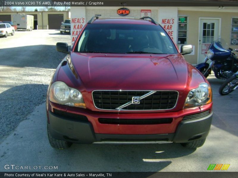 Ruby Red Metallic / Graphite 2004 Volvo XC90 T6 AWD