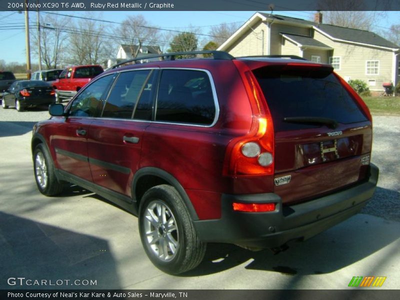 Ruby Red Metallic / Graphite 2004 Volvo XC90 T6 AWD