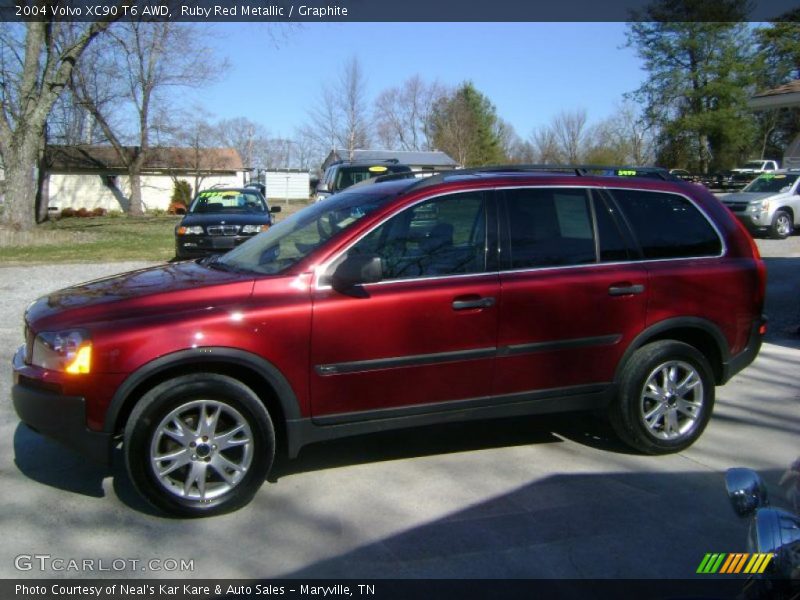 Ruby Red Metallic / Graphite 2004 Volvo XC90 T6 AWD