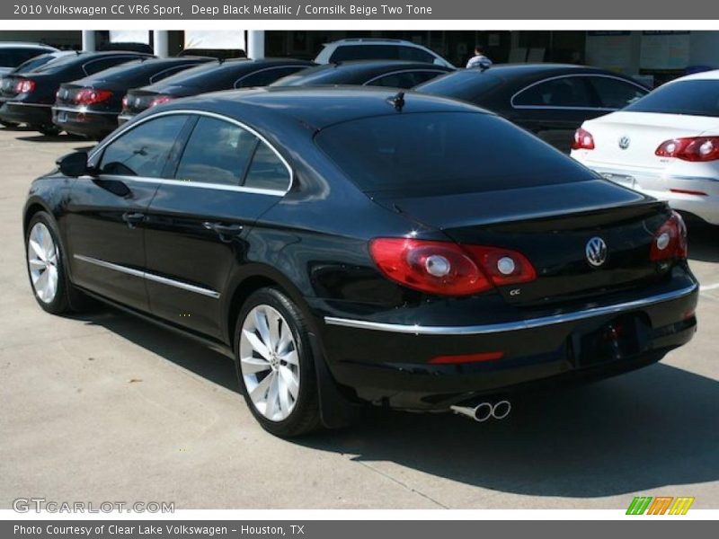 Deep Black Metallic / Cornsilk Beige Two Tone 2010 Volkswagen CC VR6 Sport