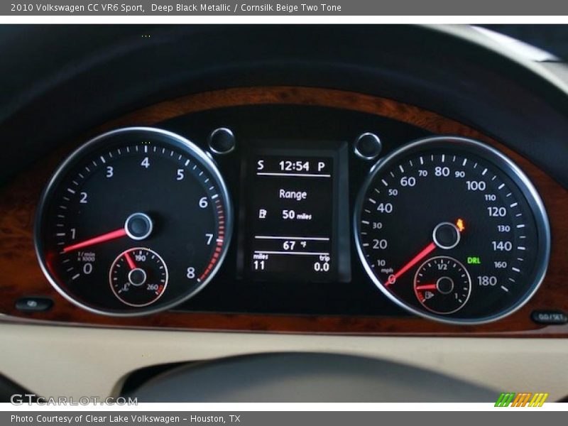 Deep Black Metallic / Cornsilk Beige Two Tone 2010 Volkswagen CC VR6 Sport