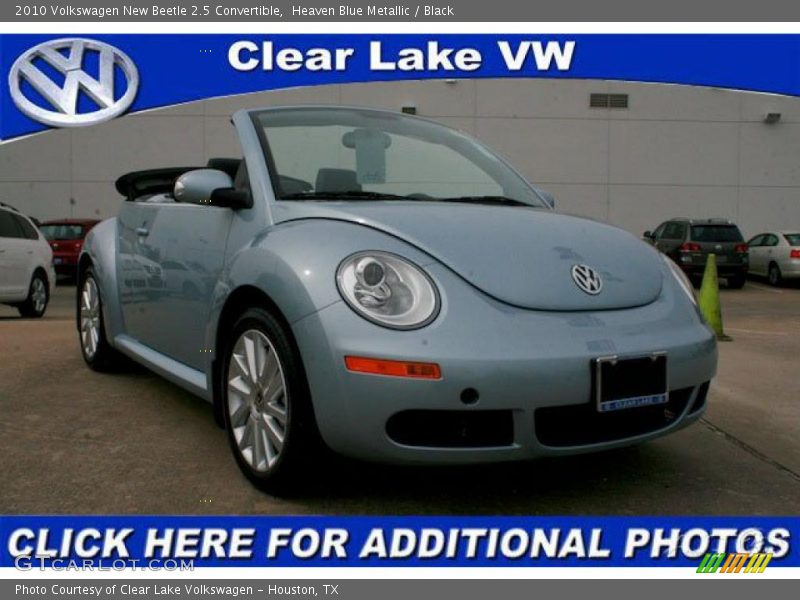 Heaven Blue Metallic / Black 2010 Volkswagen New Beetle 2.5 Convertible