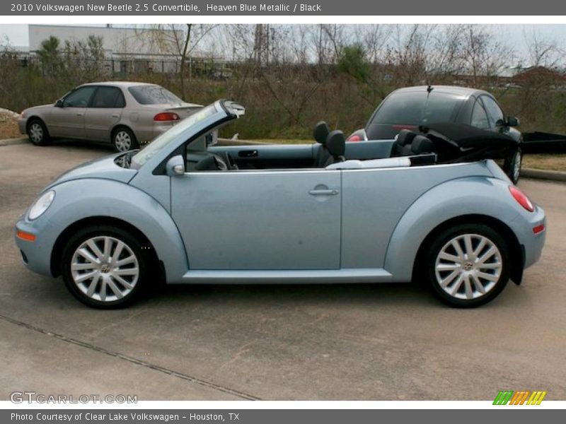 Heaven Blue Metallic / Black 2010 Volkswagen New Beetle 2.5 Convertible