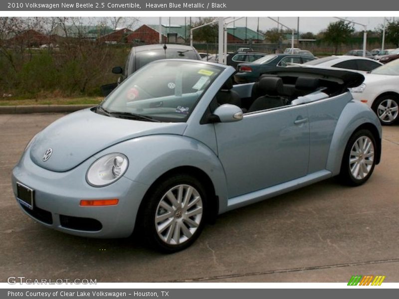 Heaven Blue Metallic / Black 2010 Volkswagen New Beetle 2.5 Convertible