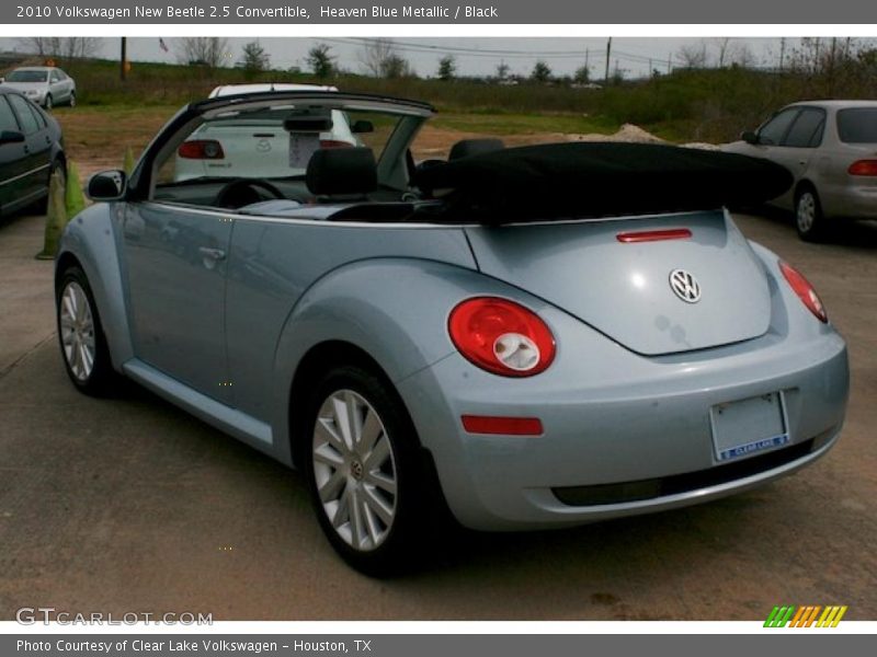 Heaven Blue Metallic / Black 2010 Volkswagen New Beetle 2.5 Convertible