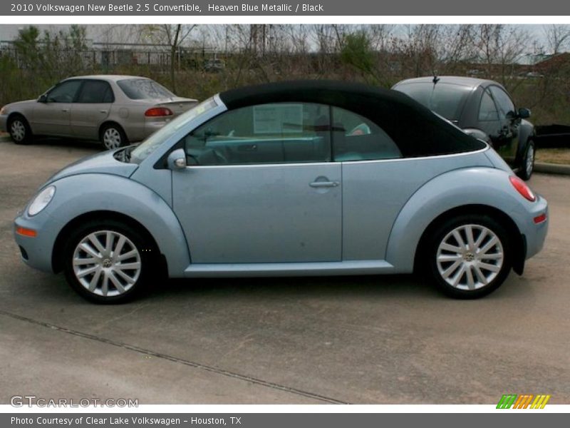 Heaven Blue Metallic / Black 2010 Volkswagen New Beetle 2.5 Convertible