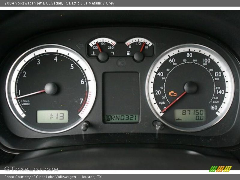 Galactic Blue Metallic / Grey 2004 Volkswagen Jetta GL Sedan