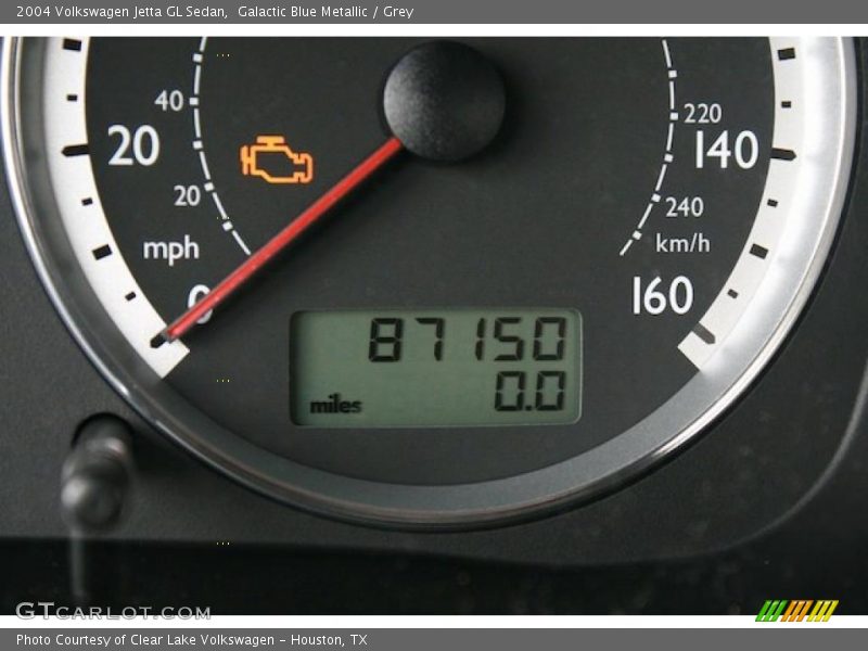 Galactic Blue Metallic / Grey 2004 Volkswagen Jetta GL Sedan