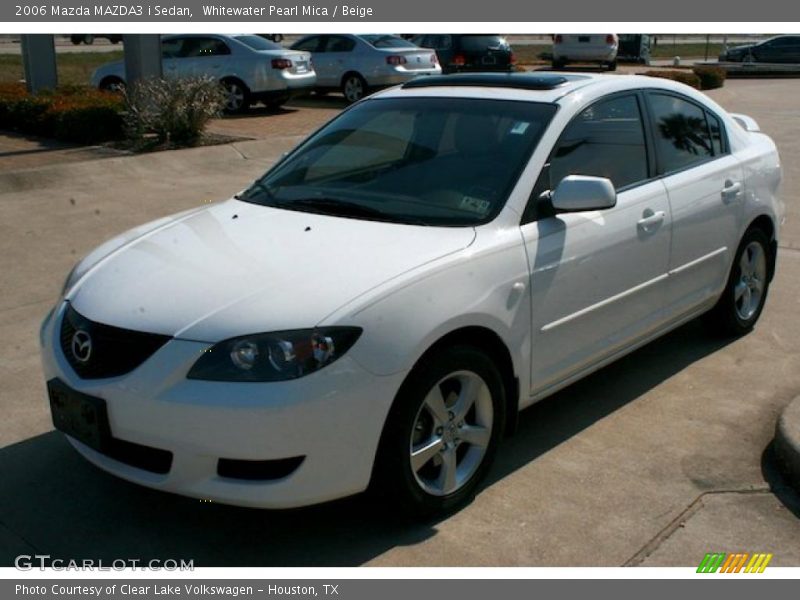 Whitewater Pearl Mica / Beige 2006 Mazda MAZDA3 i Sedan