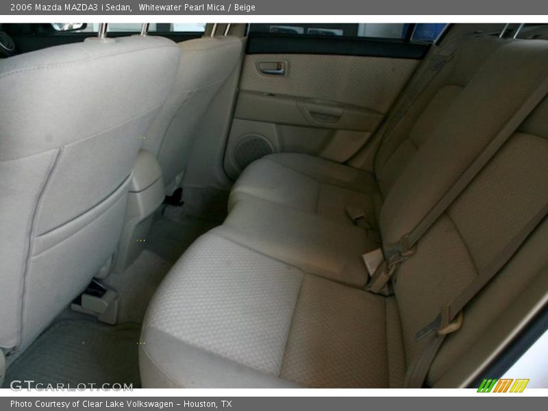 Whitewater Pearl Mica / Beige 2006 Mazda MAZDA3 i Sedan