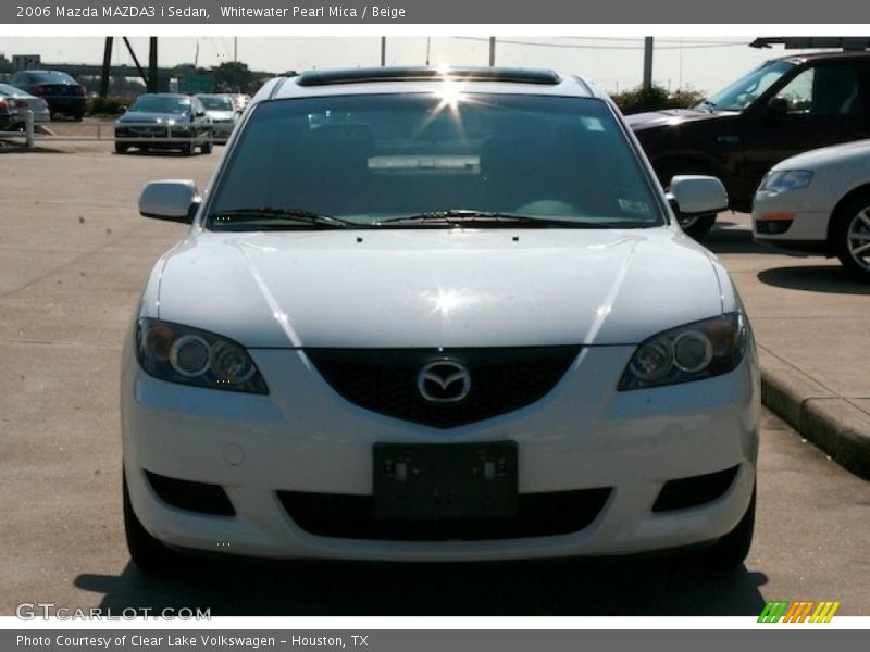 Whitewater Pearl Mica / Beige 2006 Mazda MAZDA3 i Sedan