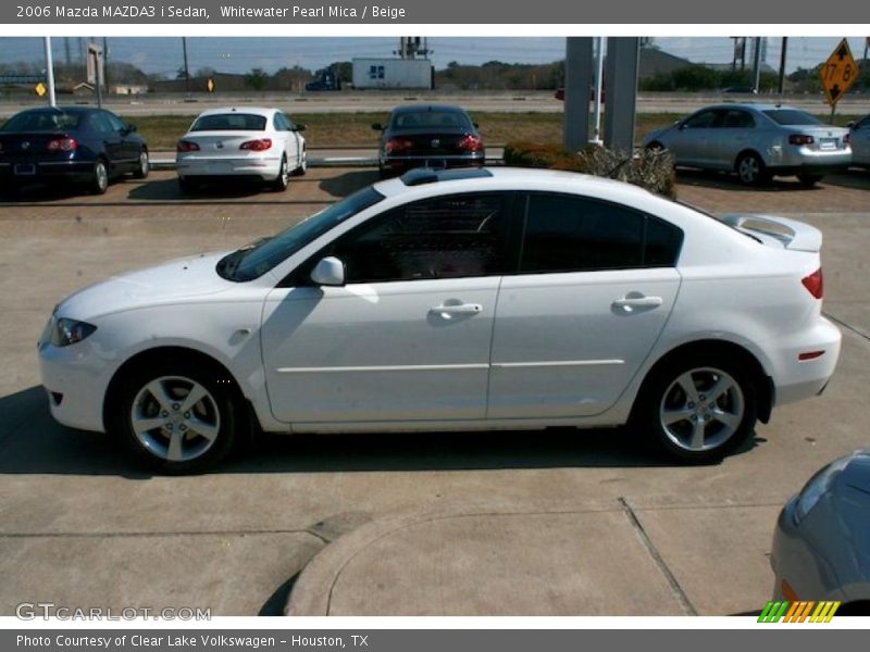 Whitewater Pearl Mica / Beige 2006 Mazda MAZDA3 i Sedan