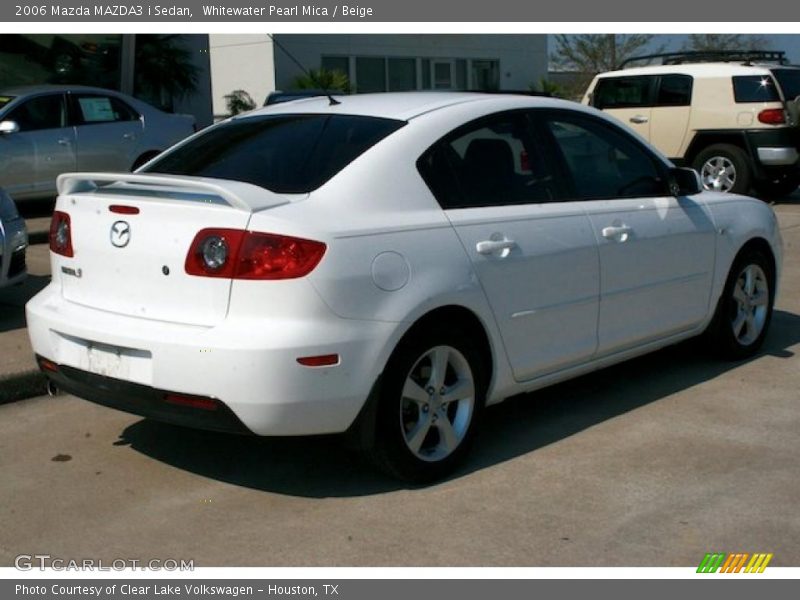 Whitewater Pearl Mica / Beige 2006 Mazda MAZDA3 i Sedan