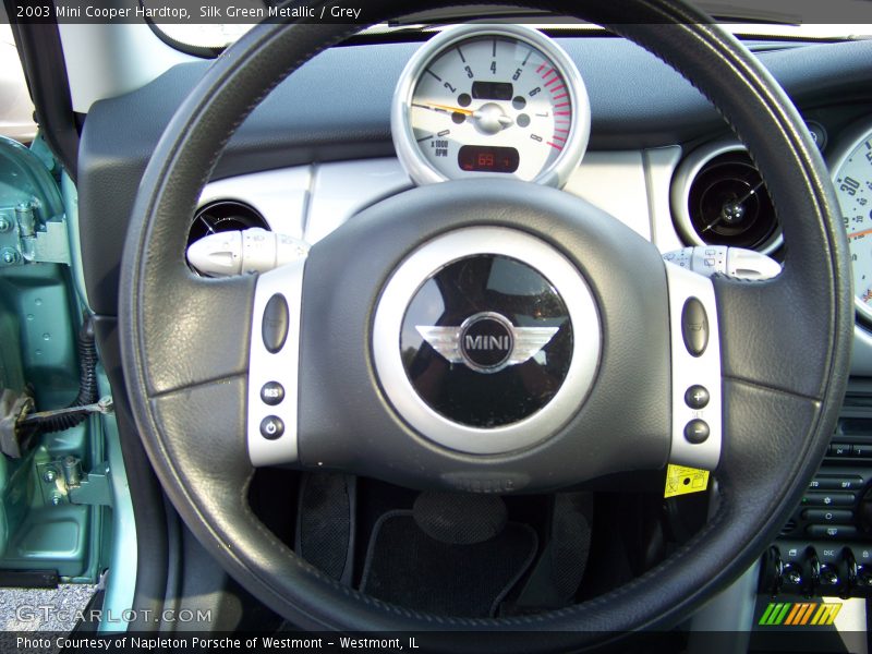 Silk Green Metallic / Grey 2003 Mini Cooper Hardtop
