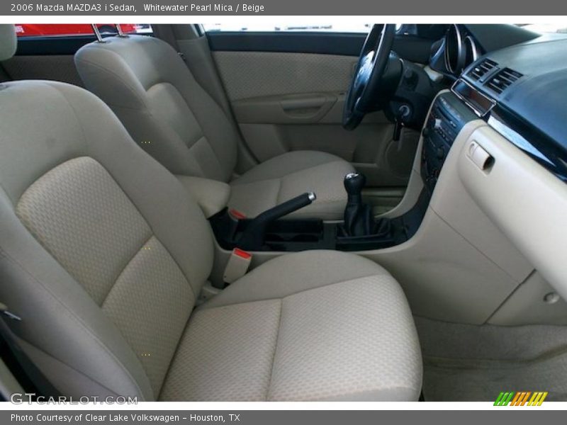 Whitewater Pearl Mica / Beige 2006 Mazda MAZDA3 i Sedan