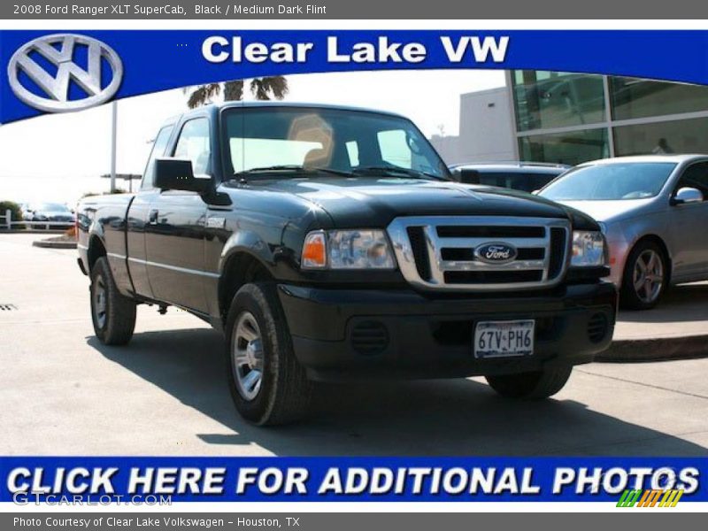 Black / Medium Dark Flint 2008 Ford Ranger XLT SuperCab