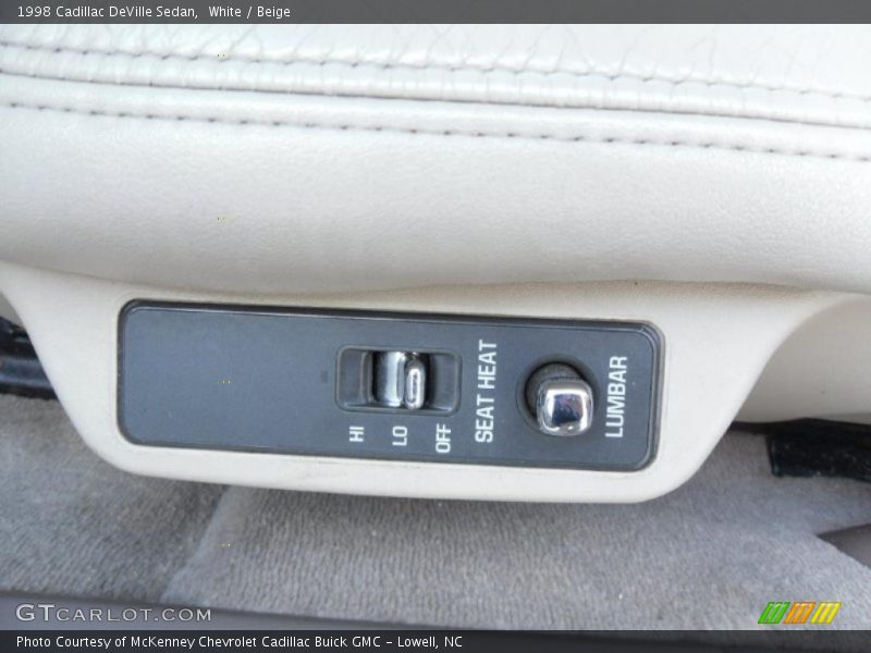 White / Beige 1998 Cadillac DeVille Sedan