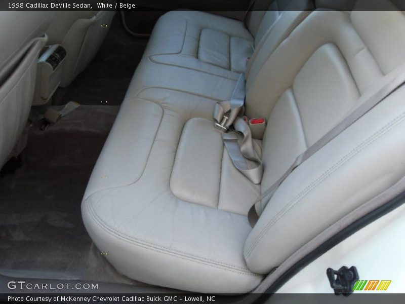 White / Beige 1998 Cadillac DeVille Sedan