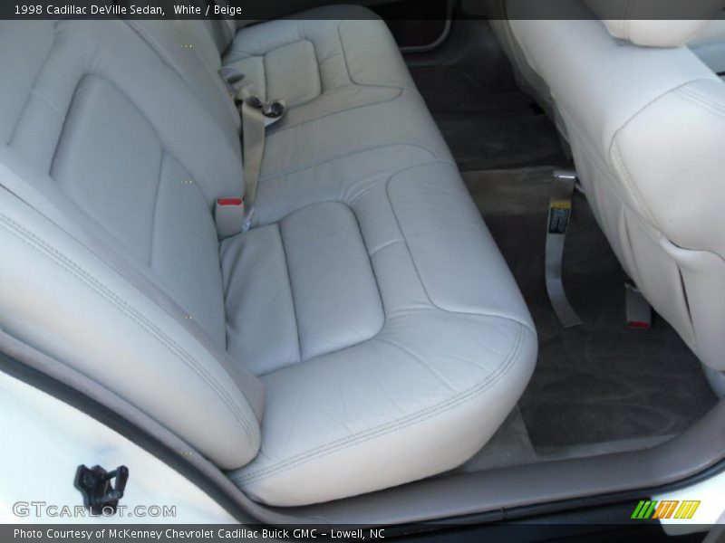 White / Beige 1998 Cadillac DeVille Sedan
