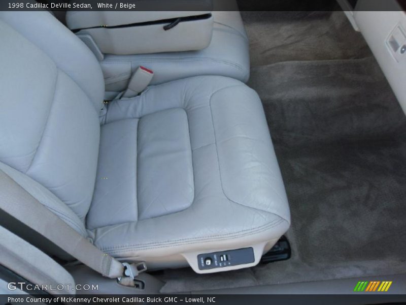 White / Beige 1998 Cadillac DeVille Sedan