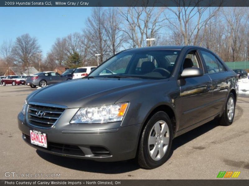 Willow Gray / Gray 2009 Hyundai Sonata GLS