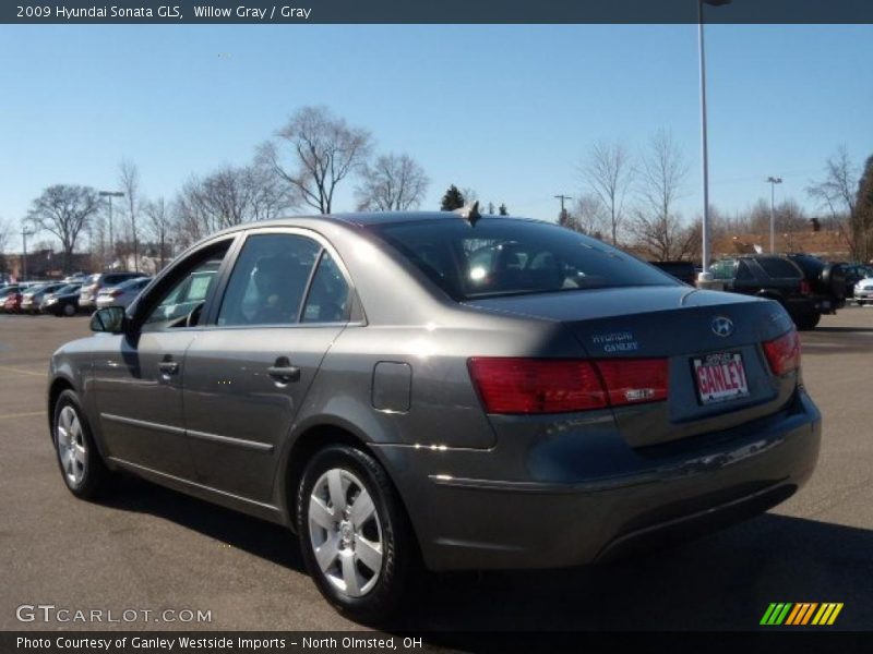 Willow Gray / Gray 2009 Hyundai Sonata GLS