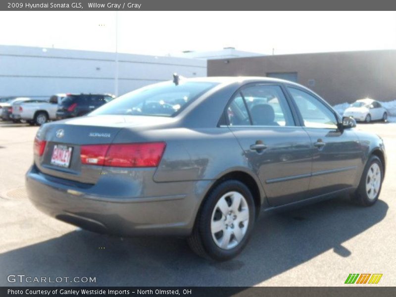 Willow Gray / Gray 2009 Hyundai Sonata GLS