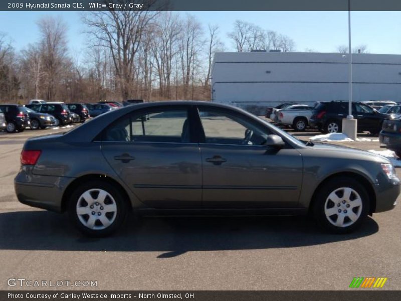 Willow Gray / Gray 2009 Hyundai Sonata GLS
