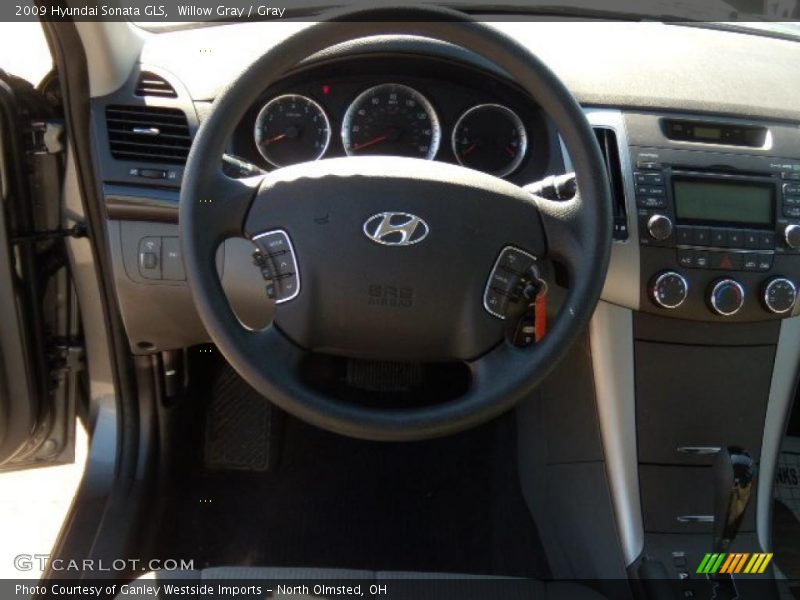 Willow Gray / Gray 2009 Hyundai Sonata GLS