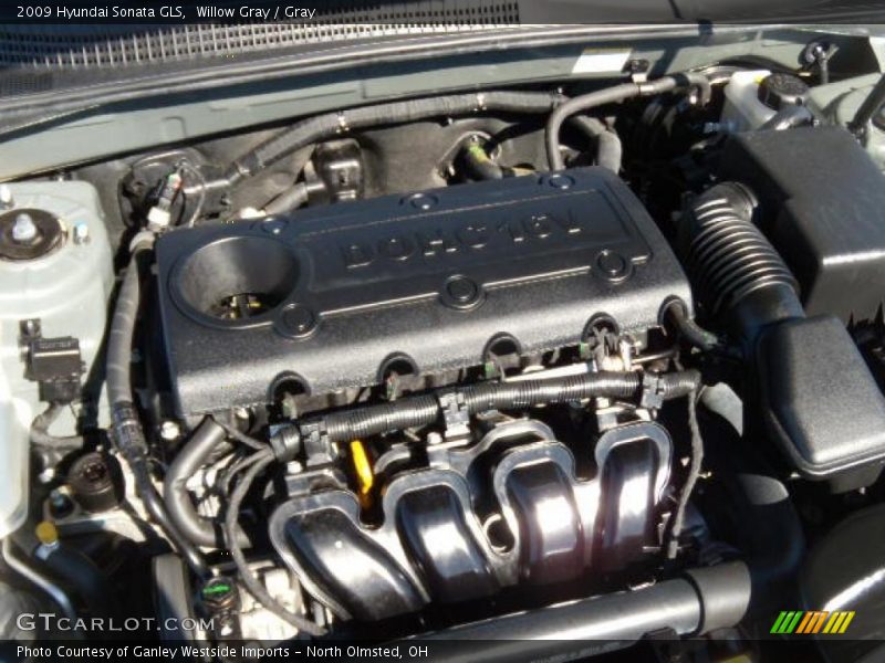 Willow Gray / Gray 2009 Hyundai Sonata GLS
