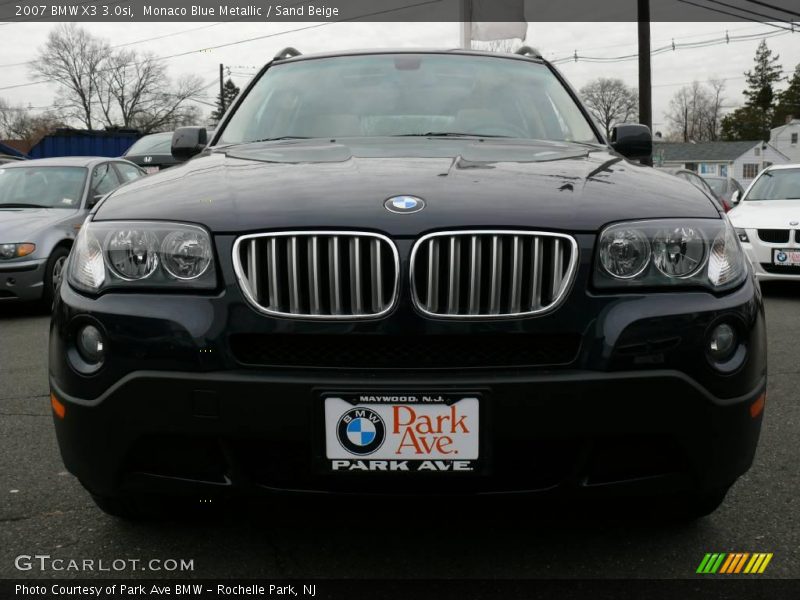 Monaco Blue Metallic / Sand Beige 2007 BMW X3 3.0si